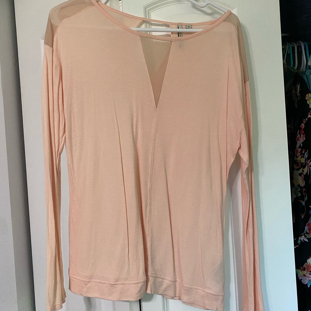 Women's Peach Long Sleeve Top
